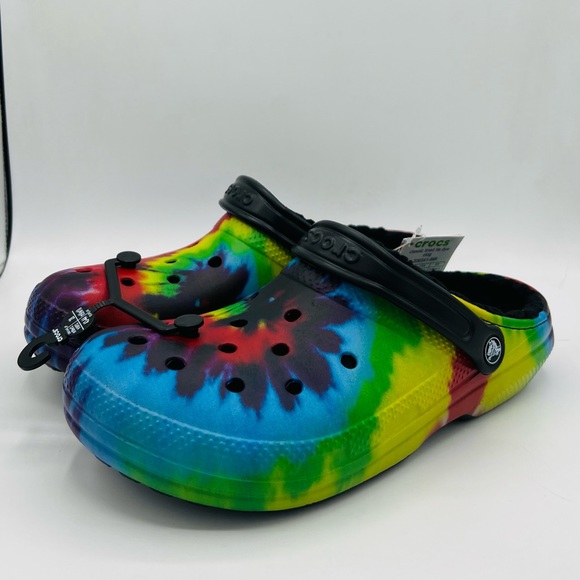 Crocs Classic Lined Tie Dye Clog 206341-988 - Picture 2 of 6